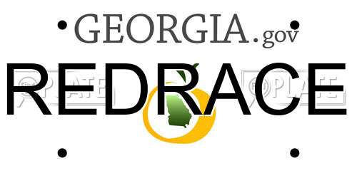 REDRACE Georgia License Plate