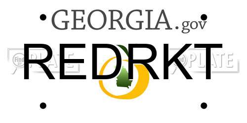 REDRKT Georgia License Plate