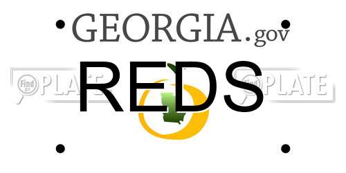REDS Georgia License Plate