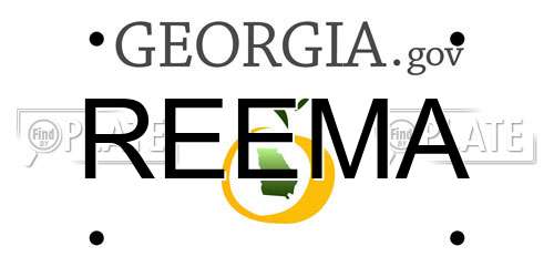 REEMA Georgia License Plate