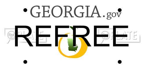 REFREE Georgia License Plate