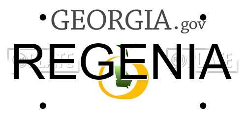REGENIA Georgia License Plate