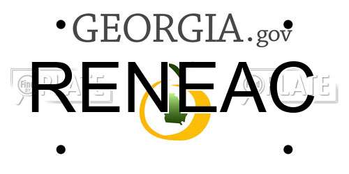 RENEAC Georgia License Plate