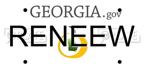 RENEEW Georgia License Plate