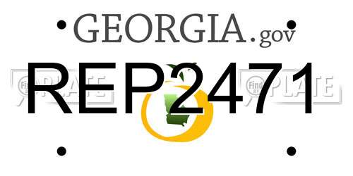 REP2471 Georgia License Plate