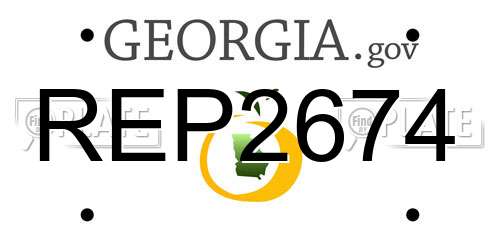 REP2674 Georgia License Plate