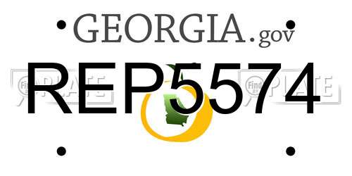 REP5574 Georgia License Plate