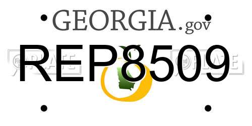 REP8509 Georgia License Plate