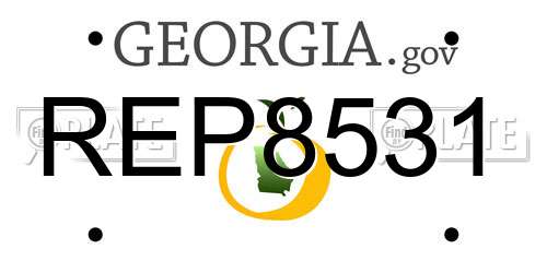 REP8531 Georgia License Plate