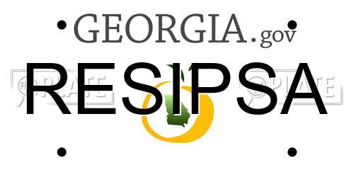 RESIPSA Georgia License Plate