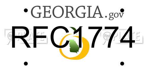 RFC1774 Georgia License Plate