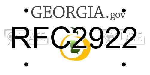 RFC2922 Georgia License Plate