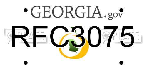 RFC3075 Georgia License Plate