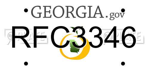 RFC3346 Georgia License Plate