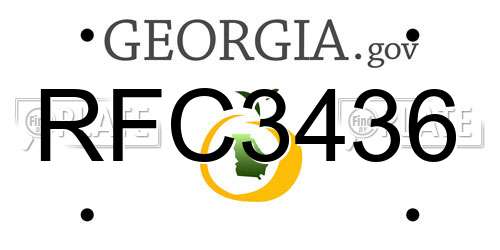RFC3436 Georgia License Plate