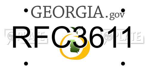 RFC3611 Georgia License Plate