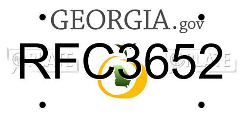 RFC3652 Georgia License Plate