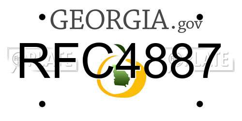RFC4887 Georgia License Plate
