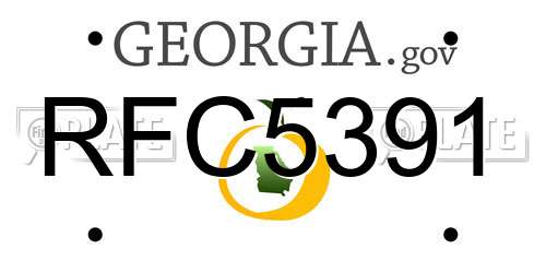 RFC5391 Georgia License Plate