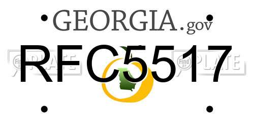 RFC5517 Georgia License Plate