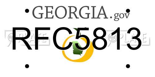 RFC5813 Georgia License Plate
