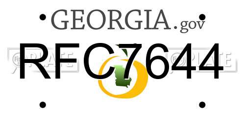 RFC7644 Georgia License Plate