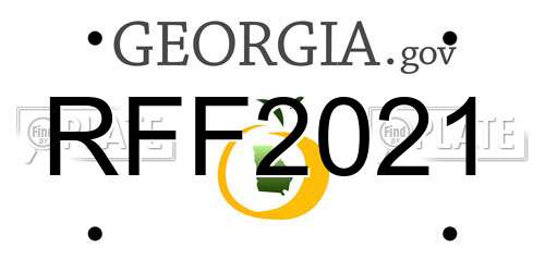RFF2021 Georgia License Plate