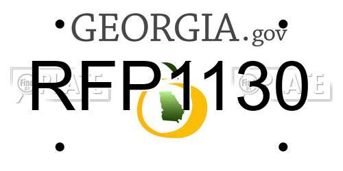 RFP1130 Georgia License Plate