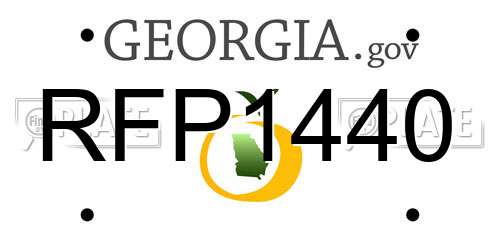 RFP1440 Georgia License Plate