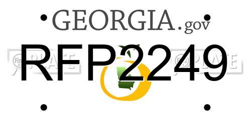 RFP2249 Georgia License Plate