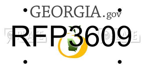 RFP3609 Georgia License Plate
