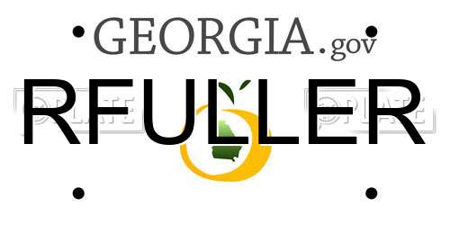 RFULLER Georgia License Plate