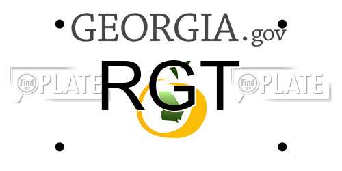 RGT Georgia License Plate