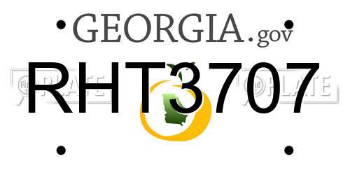 RHT3707 Georgia License Plate