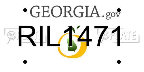 RIL1471 Georgia License Plate