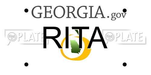 RITA Georgia License Plate