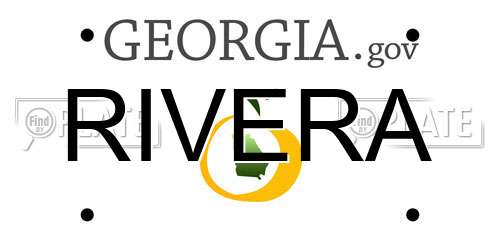 RIVERA Georgia License Plate
