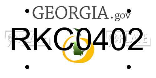 RKC0402 Georgia License Plate
