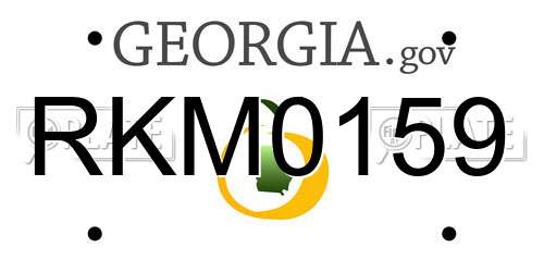 RKM0159 Georgia License Plate