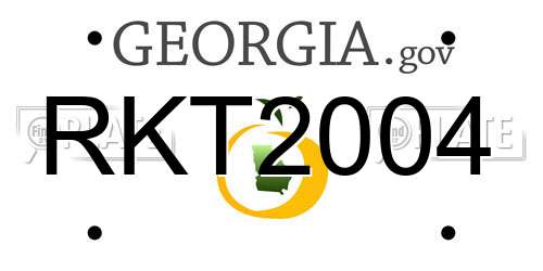 RKT2004 Georgia License Plate