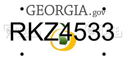 RKZ4533 Georgia License Plate