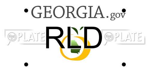 RLD Georgia License Plate