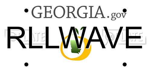 RLLWAVE Georgia License Plate