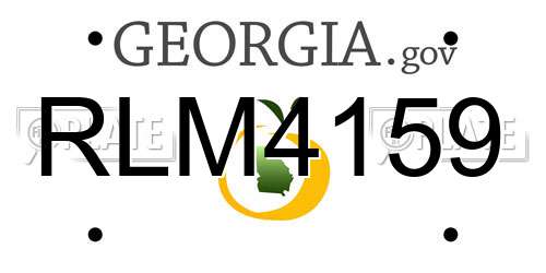 RLM4159 Georgia License Plate