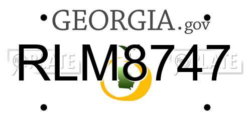 RLM8747 Georgia License Plate