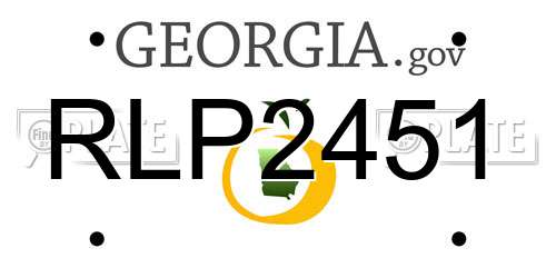 RLP2451 Georgia License Plate