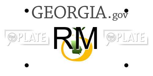 RM Georgia License Plate