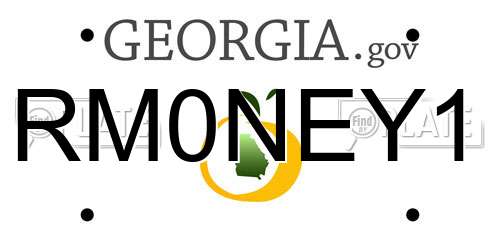 RM0NEY1 Georgia License Plate