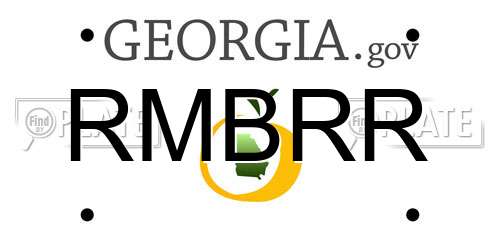 RMBRR Georgia License Plate