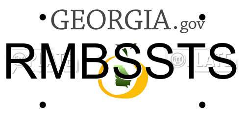 RMBSSTS Georgia License Plate